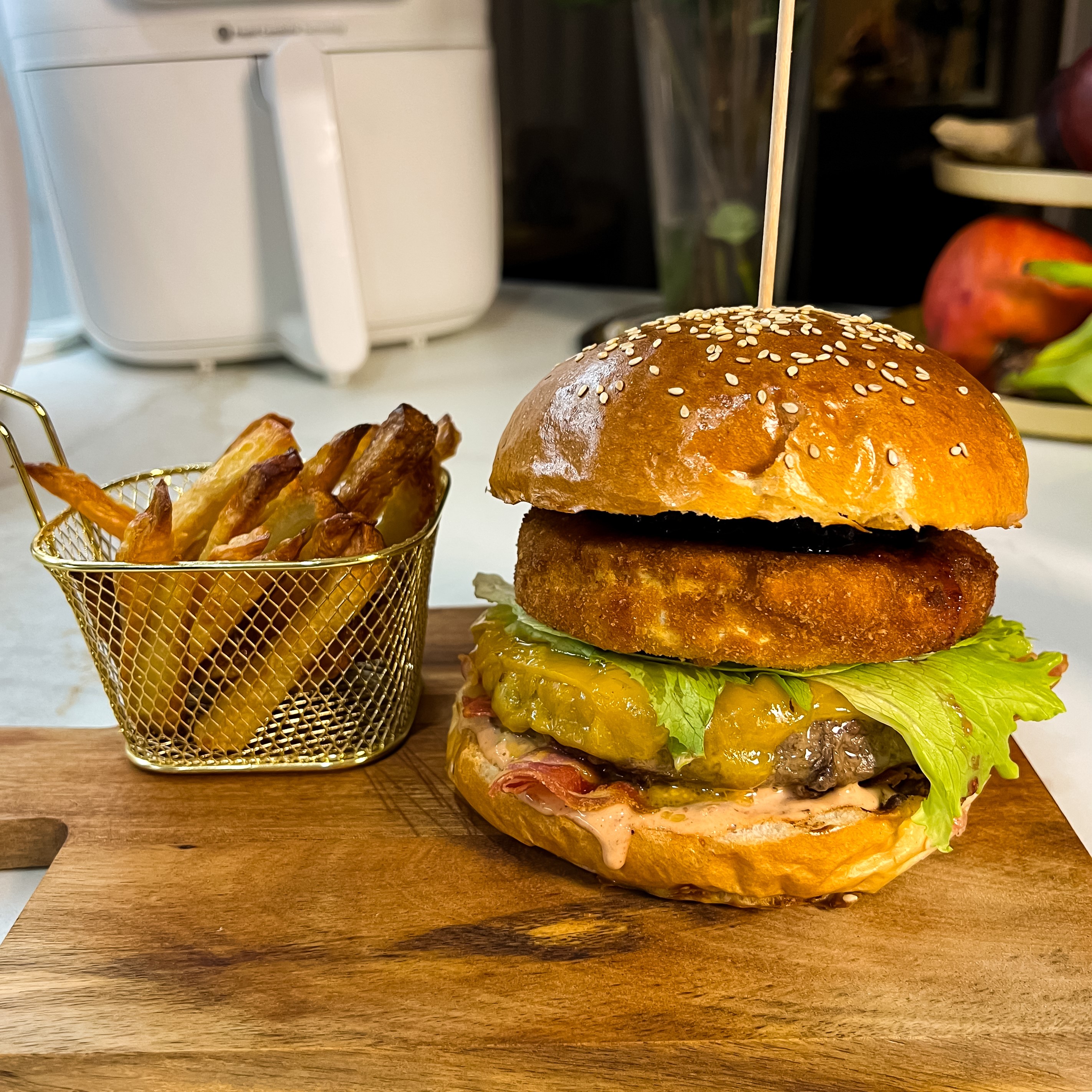 Domowy burger drwala