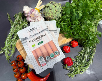 Parówki Farmerki z indyka BIO