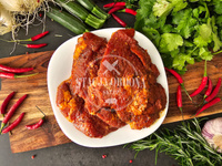 Marynowana karkówka w plastrach