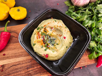 Humus z zielonego pesto